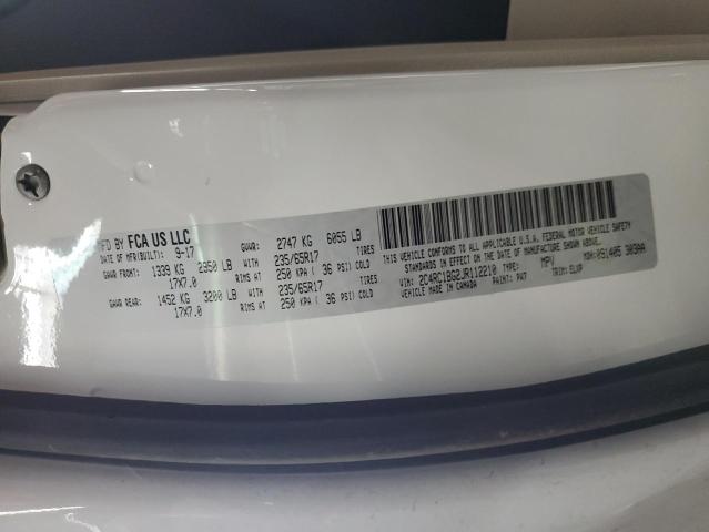 2C4RC1BG2JR112210 - 2018 CHRYSLER PACIFICA TOURING L WHITE photo 13