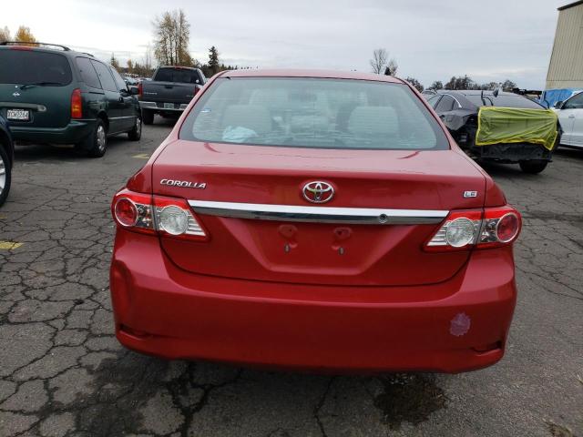 2T1BU4EE5DC043866 - 2013 TOYOTA COROLLA BASE RED photo 6