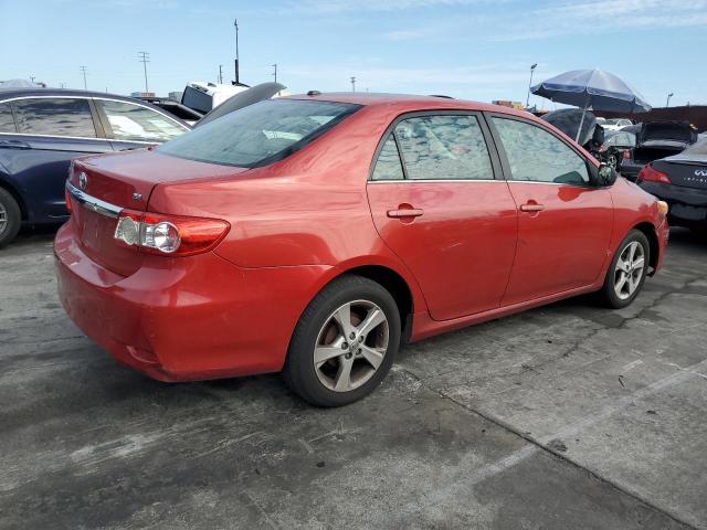 5YFBU4EE9DP202856 - 2013 TOYOTA COROLLA BASE أحمر صورة 3