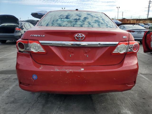 5YFBU4EE9DP202856 - 2013 TOYOTA COROLLA BASE أحمر صورة 6