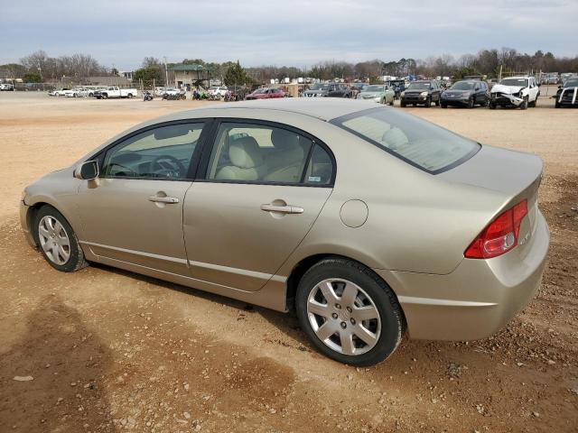 1HGFA16577L136118 - 2007 HONDA CIVIC LX BEIGE photo 2