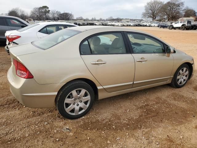 1HGFA16577L136118 - 2007 HONDA CIVIC LX BEIGE photo 3