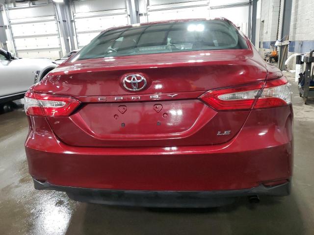 4T1B11HK8JU527758 - 2018 TOYOTA CAMRY L RED photo 6