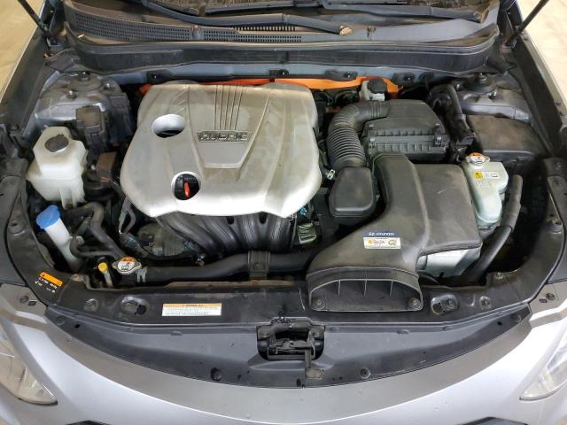 KMHEC4A43FA132965 - 2015 HYUNDAI SONATA HYBRID SILVER photo 11