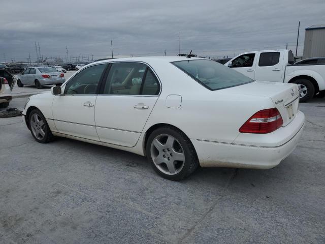 JTHBN36F555018395 - 2005 LEXUS LS 430 WHITE photo 2