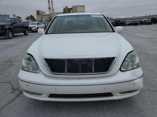 JTHBN36F555018395 - 2005 LEXUS LS 430 WHITE photo 5