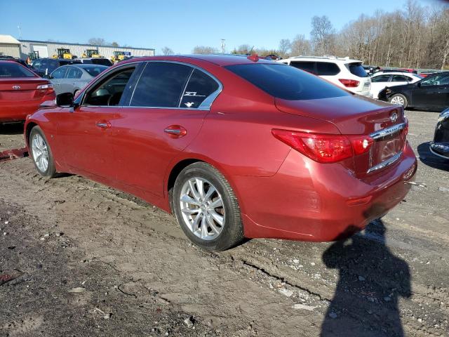 JN1BV7AP0FM351123 - 2015 INFINITI Q50 BASE RED photo 2