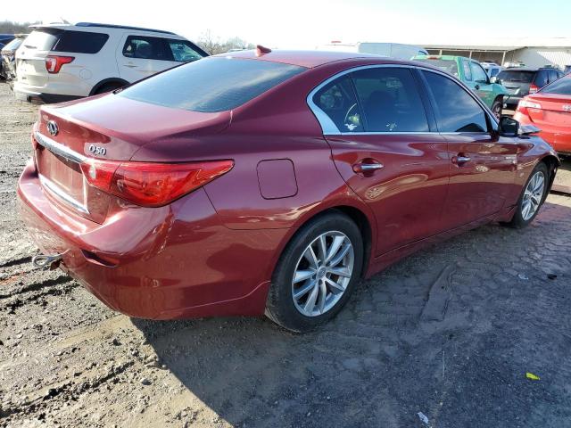 JN1BV7AP0FM351123 - 2015 INFINITI Q50 BASE RED photo 3