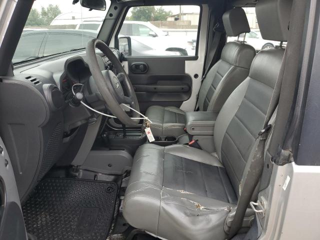 1J4FA24119L771367 - 2009 JEEP WRANGLER X SILVER photo 7