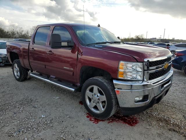 1GC1KYE85DF220278 - 2013 CHEVROLET SILVERADO K2500 HEAVY DUTY LTZ BURGUNDY photo 4