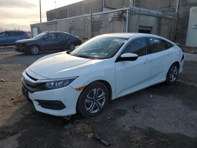 19XFC2F59GE007739 - 2016 HONDA CIVIC LX WHITE photo 1