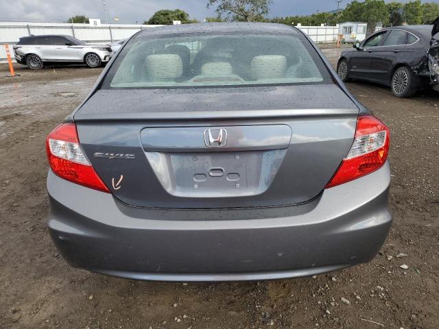 19XFB2F50CE375384 - 2012 HONDA CIVIC LX GRAY photo 6