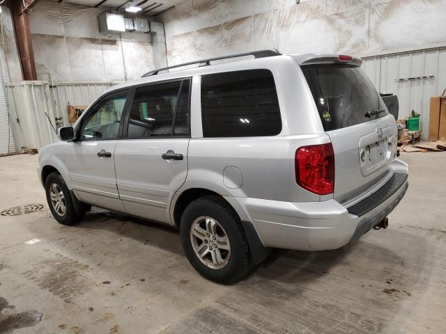 5FNYF18635B042994 - 2005 HONDA PILOT EXL SILVER photo 2