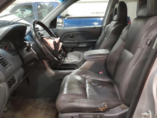 5FNYF18635B042994 - 2005 HONDA PILOT EXL SILVER photo 7