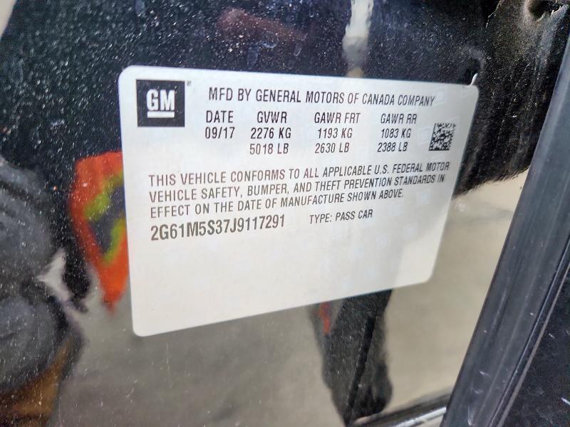 2G61M5S37J9117291 - 2018 CADILLAC XT5 LUXURY შავი ფოტო 12