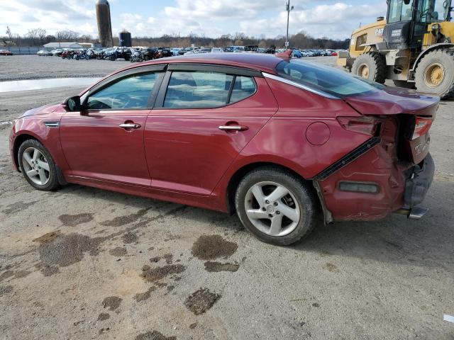 5XXGM4A77EG334912 - 2014 KIA OPTIMA LX RED photo 2