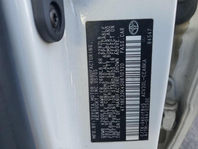 4T1BE32K45U610120 - 2005 TOYOTA CAMRY LE Ağ foto 12