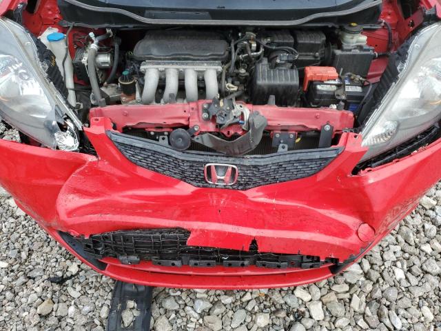 JHMGE8H38DC034672 - 2013 HONDA FIT RED photo 11