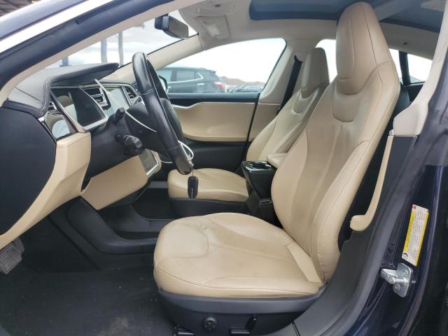 5YJSA1DN9DFP27565 - 2013 TESLA MODEL S BLUE photo 7