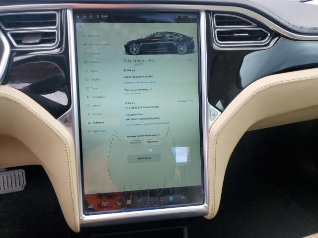 5YJSA1DN9DFP27565 - 2013 TESLA MODEL S BLUE photo 9