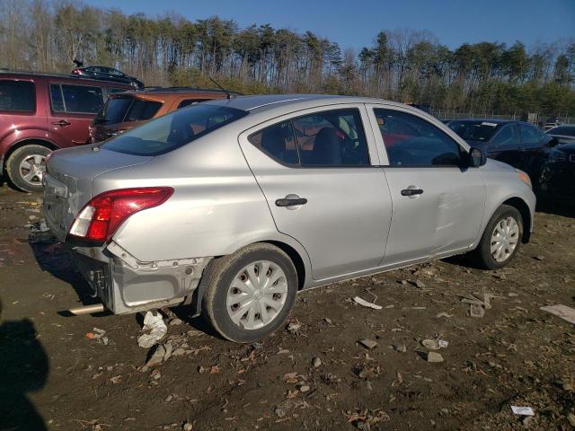 3N1CN7AP9EL829665 - 2014 NISSAN VERSA S SILVER photo 3