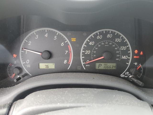 JTDBU4EE3AJ082584 - 2010 TOYOTA COROLLA BASE Серебристый фото 9