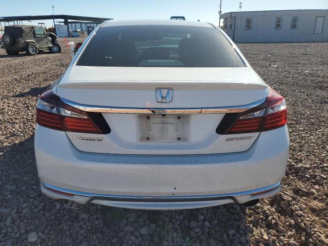 1HGCR2F50HA194053 - 2017 HONDA ACCORD SPORT WHITE photo 6