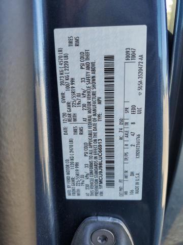 1FMCU9J98LUC66913 - 2020 FORD ESCAPE TITANIUM Mavi foto 13