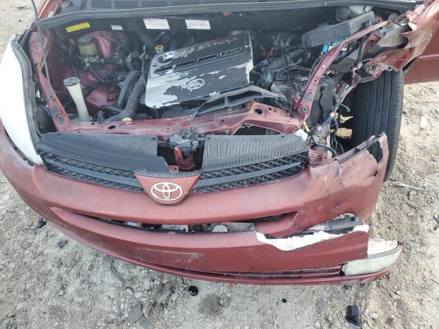 5TDZA22C54S043601 - 2004 TOYOTA SIENNA XLE RED photo 12