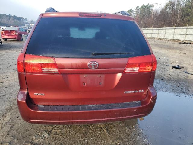 5TDZA22C54S043601 - 2004 TOYOTA SIENNA XLE RED photo 6