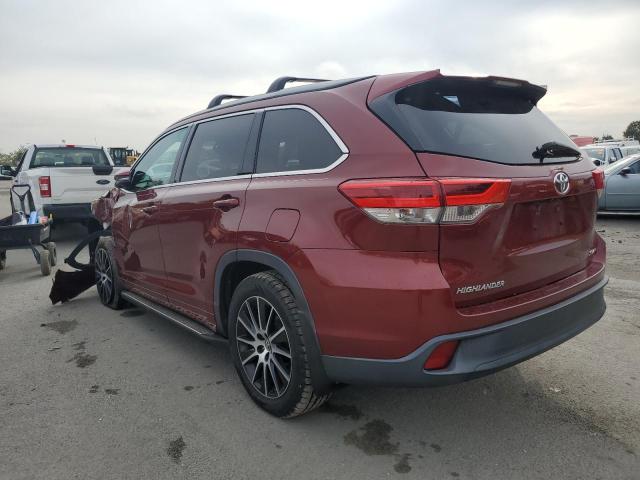 5TDJZRFH9JS883963 - 2018 TOYOTA HIGHLANDER SE Qırmızı foto 2