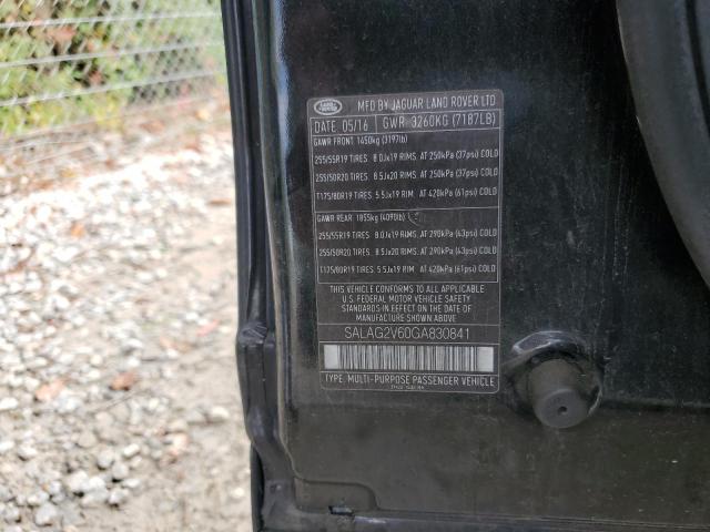 SALAG2V60GA830841 - 2016 LAND ROVER LR4 HSE BLACK photo 13
