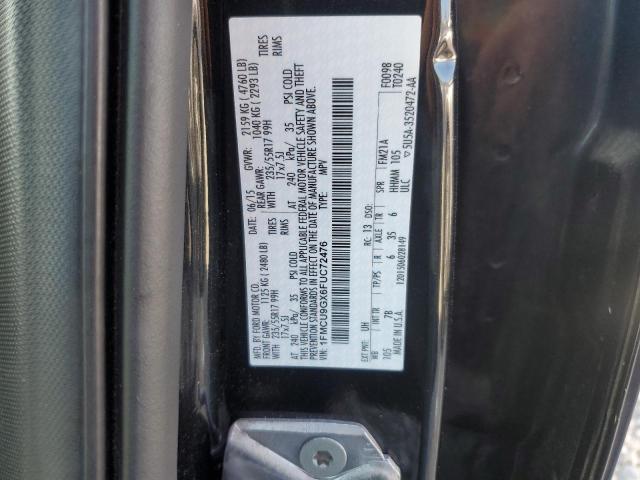 1FMCU9GX6FUC72476 - 2015 FORD ESCAPE SE BLACK photo 13