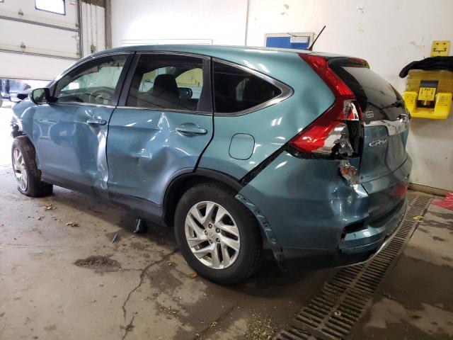 5J6RM4H52FL049754 - 2015 HONDA CR-V EX BLUE photo 2