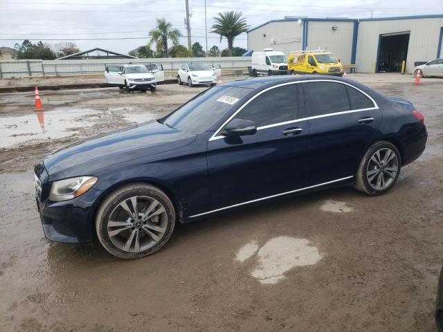 55SWF4KB0JU267106 - 2018 MERCEDES-BENZ C 300 4MATIC BLUE photo 1