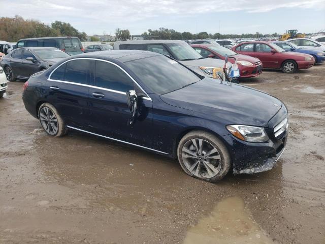 55SWF4KB0JU267106 - 2018 MERCEDES-BENZ C 300 4MATIC BLUE photo 4