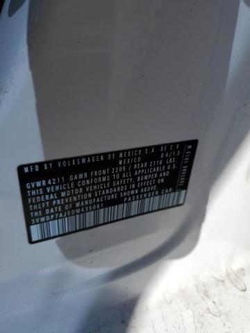 3VWDP7AJ5DM435061 - 2013 VOLKSWAGEN JETTA SE Ağ foto 12