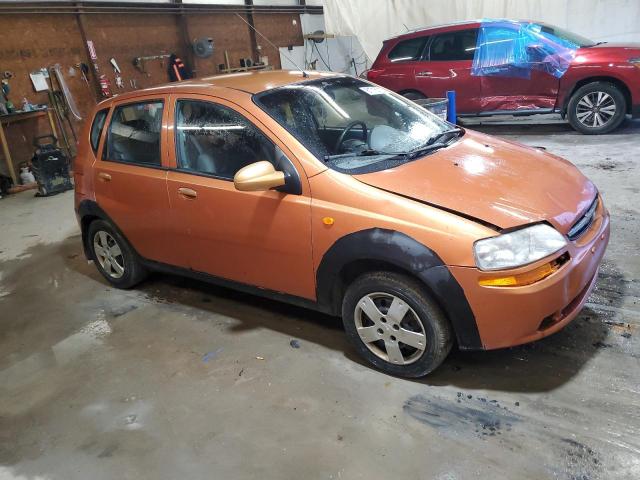 KL1TD62624B248659 - 2004 CHEVROLET AVEO ORANGE photo 4