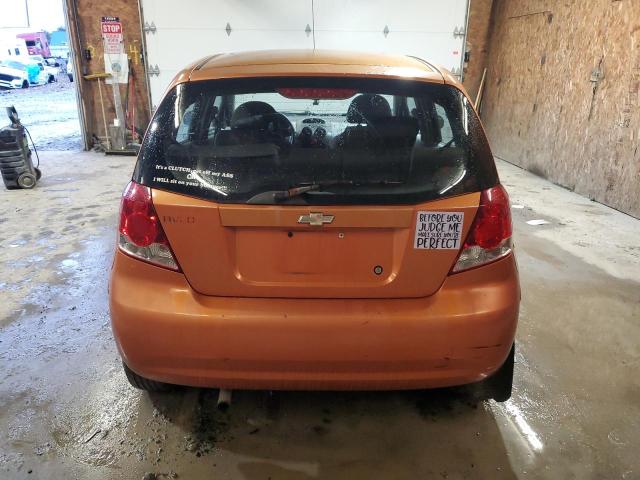 KL1TD62624B248659 - 2004 CHEVROLET AVEO ORANGE photo 6