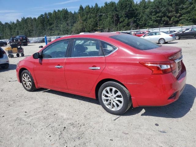 3N1AB7AP0JY210398 - 2018 NISSAN SENTRA S RED photo 2