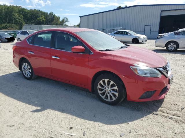 3N1AB7AP0JY210398 - 2018 NISSAN SENTRA S RED photo 4