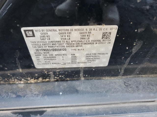 3GYFNEE31DS594120 - 2013 CADILLAC SRX PREMIUM COLLECTION Schwarz Foto 13