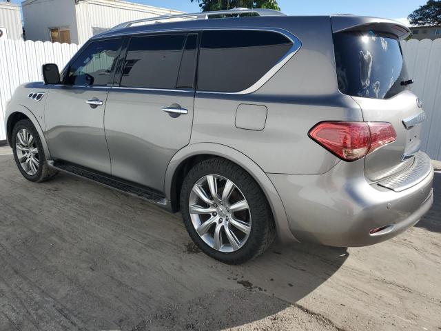 JN8AZ2NFXE9555841 - 2014 INFINITI QX80 SILVER photo 2