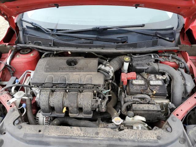 3N1AB7AP2KY280454 - 2019 NISSAN SENTRA S RED photo 11