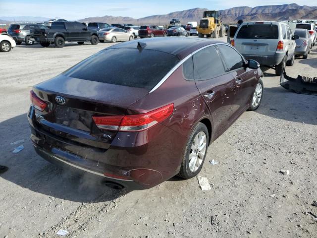 5XXGU4L35GG085443 - 2016 KIA OPTIMA EX BURGUNDY photo 3