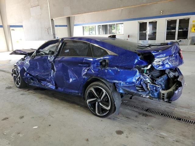 1HGCV1F34MA014703 - 2021 HONDA ACCORD SPORT BLUE photo 2