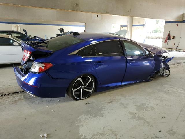 1HGCV1F34MA014703 - 2021 HONDA ACCORD SPORT BLUE photo 3