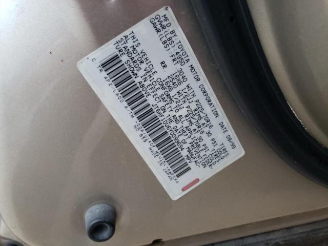 JT6HF10U6Y0099694 - 2000 LEXUS RX 300 TAN photo 13