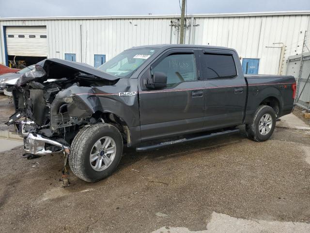 1FTEW1E88HFC05583 - 2017 FORD F150 SUPERCREW GRAY photo 1