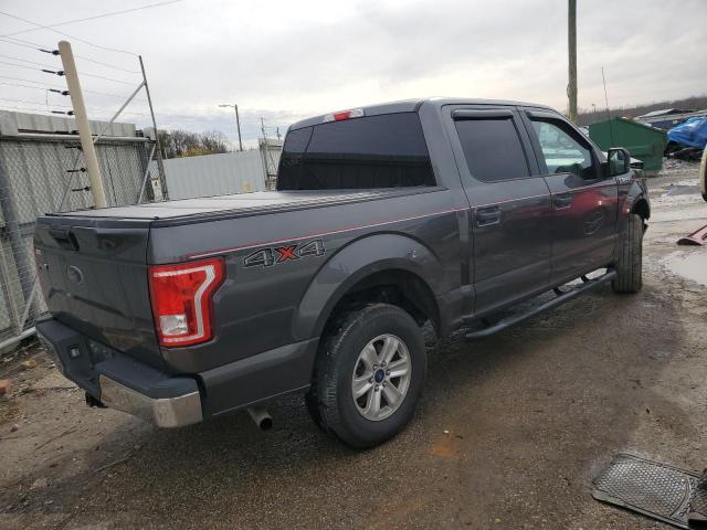 1FTEW1E88HFC05583 - 2017 FORD F150 SUPERCREW GRAY photo 3
